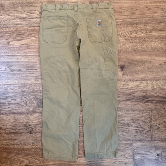 Carhartt Other - Carhartt Men’s Relaxed Fit Khaki work carpenter Cargo Pants Size 38x30